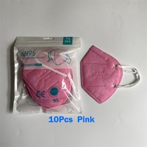 10-200pcs FFP2 마스크 승인 CE 5 레이어 얼굴 KN95 필터 호흡기 핑크 재사용 성인 보호 마스카라, 16 10Pcs Pink