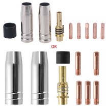 9 조각 0.8x25mm 접촉 노즐 팁 홀더 절연체 MIG/MAG 용접 총 액세서리 15AK MIG/MAG 용접 노즐, 한개옵션0, 한개옵션0