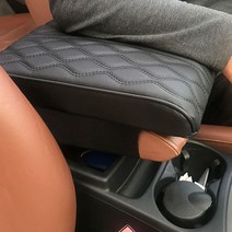 자동차 차량용 이든&저스티스 center console(센터콘솔) wide(와이드) 팔거치대 쿠션, brown(브라운), 1개