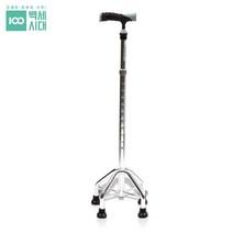 백세스토어 관절염보조기구 의료 의료용지팡이 걷기보조 지팡이 할아버지선물 노인 네발 보행 4발 어르신