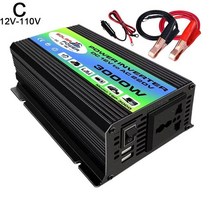 변압기 인버터12V 220V 인버터 순수 Sinus 사인 변환기 웨이브 자동차 5V Micro To N6Z0, [03] 12V-110V black, 03 12V-110V black