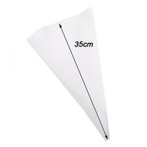계량 1-4pcs 주방 가제 크림 과자 가방 베이킹 액세서리 diy 케이크 장식 식품 학년 evatpu 재사용 가능한 배관, 1pc 흰색 14inch