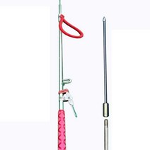 미니 수중 작살 총 폴건 스테인레스 스틸 다이빙 낚시, 미들 섹션 베이직 다트 헤드 고무 밴드 4개