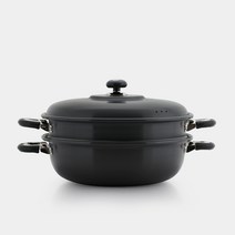 [국내생산] 아노다이징 2단 대형 찜기 38cm