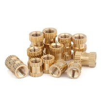 10/20/50PCS M3 M4 M5 M6 M8 황동 인서트 너트 사출 성형 구리 임베디드 널링 나사 삽입, 28 M8X10X10-10pcs