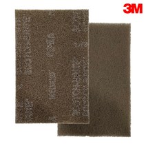 3M 핸드패드 수세미 연마 산업용 사포 마무리 오염물 제거 헤어라인 정리, 7440