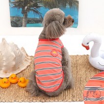 VEDANA 썬업티셔츠 레드 펫의류, L