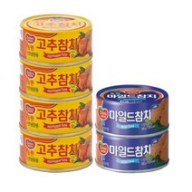 동원에프엔비 고추참치 100g x 4p + 마일드참치 100g x 2p, 1세트