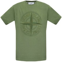 스톤아일랜드 명품명품스톤아일랜드 22FW 771521559 V0058 컴파스 로고 자수 라운드 반팔티셔츠