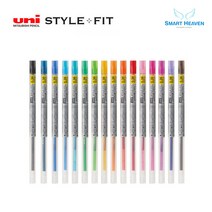 uni 유니 스타일핏 중성리필심 UMR-109, 0.28mm 중성리필심, 블랙-