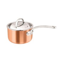 Chasseur 차세르 에스코피에 구리 및 스테인리스 스틸 트라이-플라이 16cm 1.5Ltr 덮인 소스팬