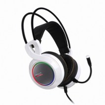 ABKO B770 가상 7.1 RGB LED 진동 헤드셋 화이트