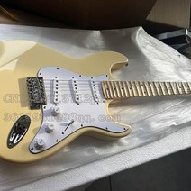 Yngwie malmsteen 크림 옐로우 일렉트릭 기타 그루브 스캘럽 메이플 88, 21프렛