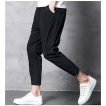 여름 얇은 9부 팬츠 남 슬림 스몰 발 아이스 캐주얼 팬츠 한국판 트렌드 9부 남팬츠