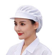 식품공장 주방 식당 위생 조리모자 3p, 전체 망사, 화이트, 3개