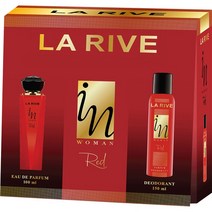 [라리브 향수] 라리브 인 우먼 레드 향수 세트, 1개