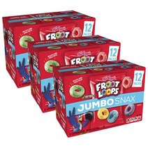 켈로그 프루트 루프 점보 스낵스 12개입, 3개, 153g
