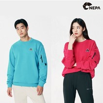 네파 NEPA 송파점 공용 2컬러 면과 폴리에스터를 혼용한 맨투맨으로 캐쥬얼한 외관에 가벼운 착용감 제공 라운드 긴팔티셔츠 7HE5366SP