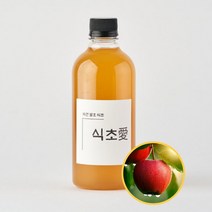 100% 천연 자연 발효 마시는 과일 식초, 1개, 500ml, 사과 비니거
