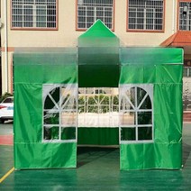 야외 대형 텐트 천막사 몽골텐트 농막 겨울 가제보 천막, 3mx6m 레드