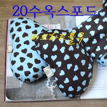 원단도매집 옥스포드나염 러브하트블루 20수면 원단, 러브하트블루 초코바탕블루하트