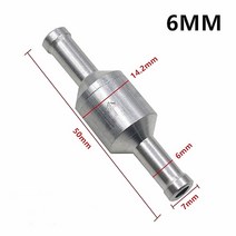 스윙체크밸브 2022 새로운 1PC 6/8/10/12MM 알루미늄 체크 밸브 브레이크 서보 부스터 리턴 없음 인라인 편, 02 8MM