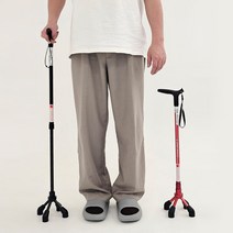 복지용구 사발지팡이 나래-4000 (길이75-95cm) 고령자용 보행보조, 블랙, 장기요양등급없음