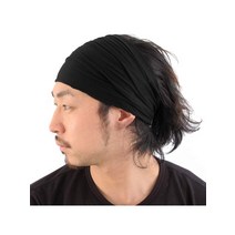 남자장발가발 경량 일본 반다나 헤드밴드 남성 및 여성용 boho 헤어 액세서리 드롭쉬핑, 한개옵션1, 01 1