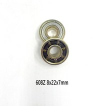 608 2RS 스틸 si3n4 Zro2 베어링 미니어처 Zz 롱보드 스케이트 볼 8x22x7mm, 10 608Z 16PCS