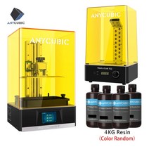 목업제작 3D프린터 ANYCUBIC Photon Mono X 3D 프린터 8.9 인치 4K 흑백 LCD UV 수지 프린터 3D 인쇄 고속 APP 제어 SLA with, 협동사, 4L 추가
