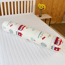 허니베딩 순면 캐릭터 바디필로우 홑겹 롱캔디 커버 5종 110X20, 순면 롱쿠션커버 푸우 아이보리