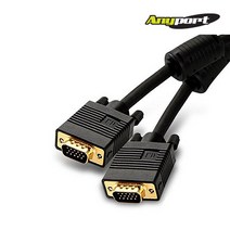 애니포트 Anyport D-SUB(RGB) 1.8M[LD-RGB018MM]RGB M 모니터케이블, 1개, 1.8m