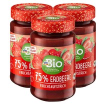 디엠바이오 dmBio Strawberry jam 독일 아가페시럽을 곁들인 딸기잼 250g, 3팩