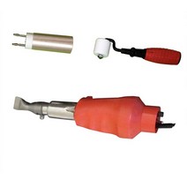 열 접합기 원단 캐노피 화물 방수 천막 배너 용접기, 1000w 용접 토치  플랫 노즐  압력 롤러