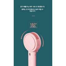 Hqzoomee휴대용미니선풍기 저소음 USB 충전 미니 핸디 선풍기 WYFS 005, 핑크색
