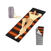 재팬 침낭용 전열 매트 핫매트 usb 전기 담요 핫매트 발열 패드 급속 가열 3단계 온도 조절, 블랙