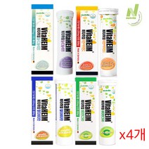 독일 비타하임 멀티비타민 발포비타민 20정 x4개 4종, 비타민C500 20정 - 4개
