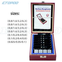 표면 거칠기 비교 시편 세트 조도 CNC 선반 0.025-6.3