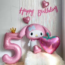 산리오풍선 마이멜로디 대형풍선 생일파티풍선세트, 2