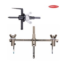 갑구사 써클캇타 C-120(외날) 천정천공 30~120mm 너비조절가능 원형캇타 국내제품 목공용 홀캇타 홀쏘 써클컷터 홀카타 타공기, C-140, 1개