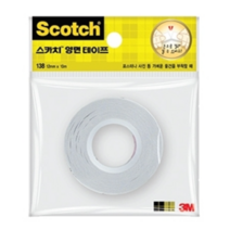 스카치 양면테이프 138 12mm x 10m, 투명, 5개
