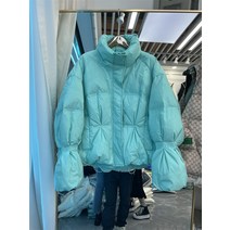 네온 아웃도어 미디움 하이넥 패치 후드 하프 바람막이 루즈핏 형광패딩 후리스