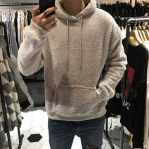 보아 양털 후드티