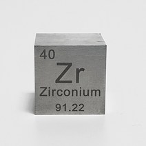 원석 원소 원자번호40번 Zirconium 지르코늄 99.2% 1인치 큐브 1inch Cube