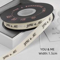 5/10M 새틴 Grosgrain 리본 바느질 크리스마스 장식 테이프 DIY 보우 선물 포장 봉제 공예 액세서리 재료, 04 off white 1.5cm_01 5meters