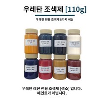 우레탄 조색제 110g 8가지 색상 우레탄용 조색제 조색제 우레탄레진, 녹색, 1개