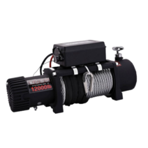 12V 전동원치 크레인 호이스트 소형 리프트, 방수 24v3500lbs