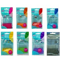 테페치간칫솔 8P 1팩 치간치솔, 빨강 0.5mm, 8개