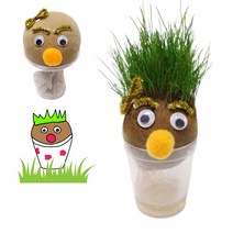 4학년 식물 한살이 잔디 인형 만들기 교육키트 5인 잔디화분