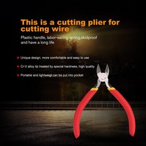 스냅링 플라이어TNI-U TU2D 160mm 대각선 플라이어 커터 구리 케이블 와이어 수리 클램프 DIY 전자 손 일본, 한개옵션0
